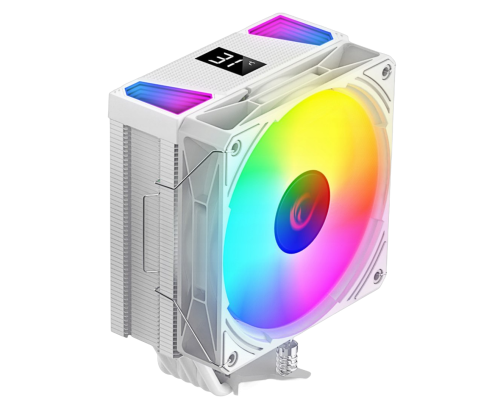 Rampage Octagon C70 Chłodzenie procesora 120mm ARGB LGA1700 AM5 LCD białe