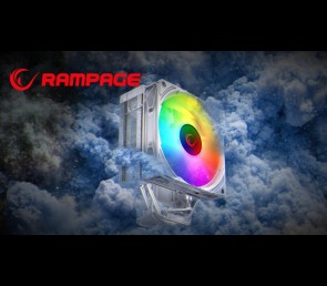 Rampage Octagon C70 Chłodzenie procesora 120mm ARGB LGA1700 AM5 LCD białe
