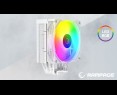 Rampage Octagon C70 Chłodzenie procesora 120mm ARGB LGA1700 AM5 LCD białe