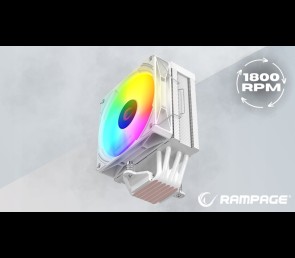 Rampage Octagon C70 Chłodzenie procesora 120mm ARGB LGA1700 AM5 LCD białe