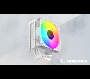 Rampage Octagon C70 Chłodzenie procesora 120mm ARGB LGA1700 AM5 LCD białe