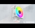 Rampage Octagon C70 Chłodzenie procesora 120mm ARGB LGA1700 AM5 LCD białe