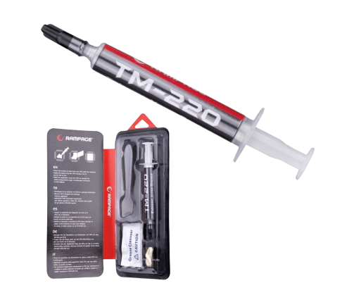 Rampage TM-220 Pasta termoprzewodząca 2g 11 WmK wydajna z aplikatorem
