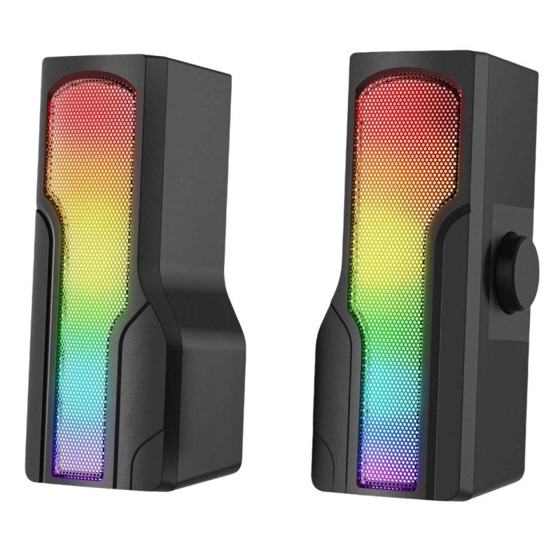 Rampage Arty X13 głośniki gamingowe Bluetooth RGB USB 2x3W kompaktowe Rampage Arty X13 głośniki gamingowe Bluetooth RGB USB 2x3W kompaktowe
