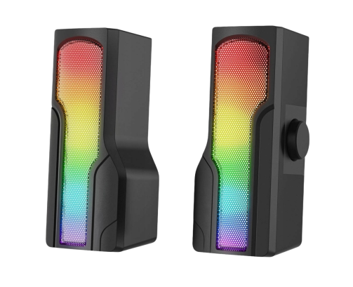 Rampage Arty X13 głośniki gamingowe Bluetooth RGB USB 2x3W kompaktowe