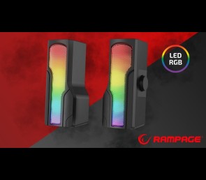 Rampage Arty X13 głośniki gamingowe Bluetooth RGB USB 2x3W kompaktowe