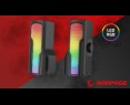 Rampage Arty X13 głośniki gamingowe Bluetooth RGB USB 2x3W kompaktowe Rampage Arty X13 głośniki gamingowe Bluetooth RGB USB 2x3W kompaktowe