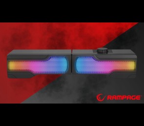 Rampage Arty X13 głośniki gamingowe Bluetooth RGB USB 2x3W kompaktowe