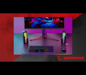 Rampage Arty X13 głośniki gamingowe Bluetooth RGB USB 2x3W kompaktowe
