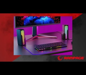 Rampage Arty X13 głośniki gamingowe Bluetooth RGB USB 2x3W kompaktowe