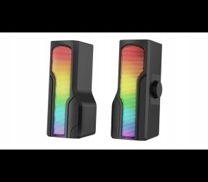 Rampage Arty X13 głośniki gamingowe Bluetooth RGB USB 2x3W kompaktowe