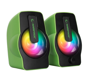 Rampage Głośniki FALSETTO 2.0 gamingowe 6W RGB USB kompaktowe podświetlane