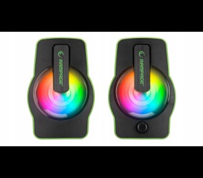 Rampage Głośniki FALSETTO 2.0 gamingowe 6W RGB USB kompaktowe podświetlane