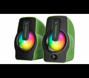 Rampage Głośniki FALSETTO 2.0 gamingowe 6W RGB USB kompaktowe podświetlane