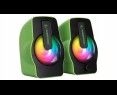 Rampage Głośniki FALSETTO 2.0 gamingowe 6W RGB USB kompaktowe podświetlane Rampage Głośniki FALSETTO 2.0 gamingowe 6W RGB USB kompaktowe podświetlane