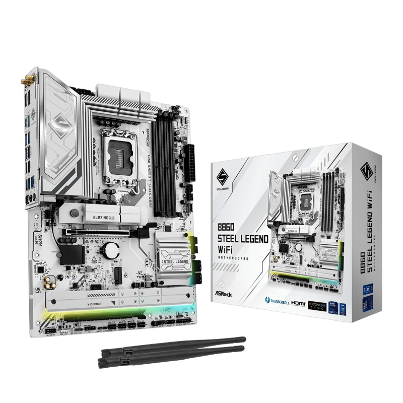 Płyta główna ASRock B860 Steel Legend WiFi ATX 4x DDR5 256GB Płyta główna ASRock B860 Steel Legend WiFi ATX 4x DDR5 256GB