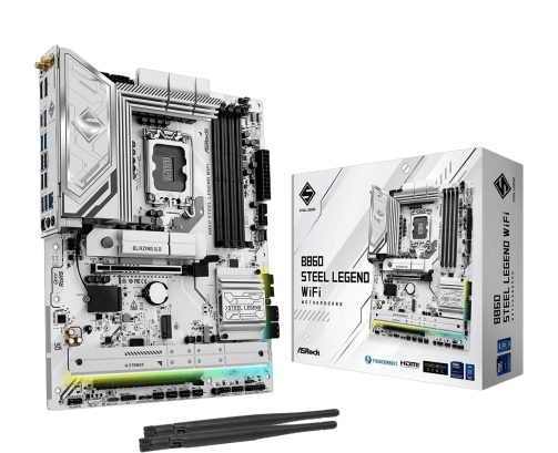 Płyta główna ASRock B860 Steel Legend WiFi ATX 4x DDR5 256GB
