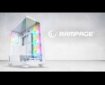 Rampage Hydra V1 Obudowa PC gaming 4x wentylator ARGB USB C USB A hub biały Rampage Hydra V1 Obudowa PC gaming 4x wentylator ARGB USB C USB A hub biały