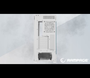 Rampage Hydra V1 Obudowa PC gaming 4x wentylator ARGB USB C USB A hub biały