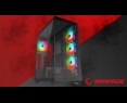 Rampage Hydra V1 Obudowa PC Gaming ARGB USB C USB A Czarna Rampage Hydra V1 Obudowa PC Gaming ARGB USB C USB A Czarna