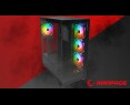 Rampage Hydra V1 Obudowa PC Gaming ARGB USB C USB A Czarna Rampage Hydra V1 Obudowa PC Gaming ARGB USB C USB A Czarna