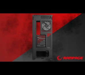 Rampage Hydra V1 Obudowa PC Gaming ARGB USB C USB A Czarna