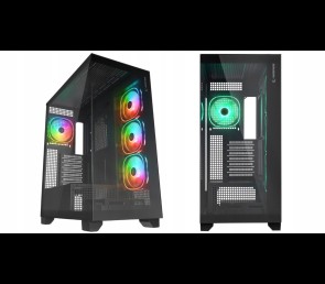 Rampage Hydra V1 Obudowa PC Gaming ARGB USB C USB A Czarna