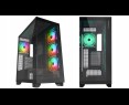 Rampage Hydra V1 Obudowa PC Gaming ARGB USB C USB A Czarna Rampage Hydra V1 Obudowa PC Gaming ARGB USB C USB A Czarna