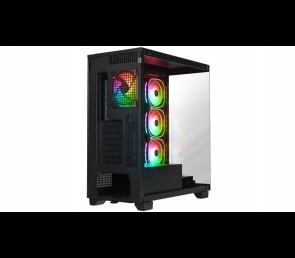 Rampage Hydra V1 Obudowa PC Gaming ARGB USB C USB A Czarna