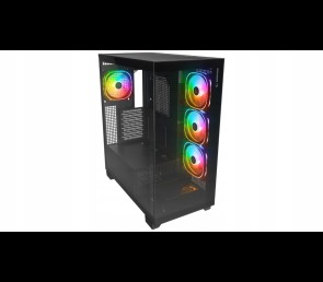 Rampage Hydra V1 Obudowa PC Gaming ARGB USB C USB A Czarna