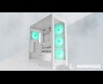 Rampage Hydra V2 obudowa PC akwarium ARGB biała trzy panele szkło hartowane Rampage Hydra V2 obudowa PC akwarium ARGB biała trzy panele szkło hartowane