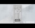 Rampage Hydra V2 obudowa PC akwarium ARGB biała trzy panele szkło hartowane Rampage Hydra V2 obudowa PC akwarium ARGB biała trzy panele szkło hartowane