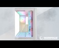 Rampage Loopy obudowa PC biała 7x wentylatorów ARGB Infinity HUB wydajna Rampage Loopy obudowa PC biała 7x wentylatorów ARGB Infinity HUB wydajna