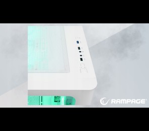 Rampage Loopy obudowa PC biała 7x wentylatorów ARGB Infinity HUB wydajna