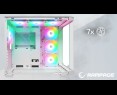 Rampage Loopy obudowa PC biała 7x wentylatorów ARGB Infinity HUB wydajna Rampage Loopy obudowa PC biała 7x wentylatorów ARGB Infinity HUB wydajna