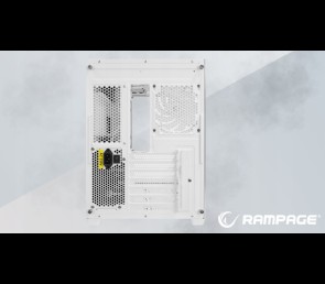 Rampage Loopy obudowa PC biała 7x wentylatorów ARGB Infinity HUB wydajna