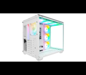 Rampage Loopy obudowa PC biała 7x wentylatorów ARGB Infinity HUB wydajna