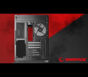 Rampage Loopy Obudowa PC czarna 7x 120mm wentylatorów ARGB Infinity HUB