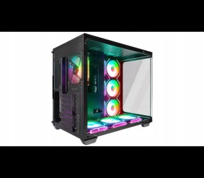 Rampage Loopy Obudowa PC czarna 7x 120mm wentylatorów ARGB Infinity HUB