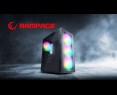 Rampage PLAID V1 Obudowa PC Mid Tower RGB okno hartowane czarna gamingowa Rampage PLAID V1 Obudowa PC Mid Tower RGB okno hartowane czarna gamingowa