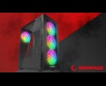 Rampage PLAID V1 Obudowa PC Mid Tower RGB okno hartowane czarna gamingowa Rampage PLAID V1 Obudowa PC Mid Tower RGB okno hartowane czarna gamingowa