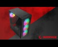 Rampage PLAID V1 Obudowa PC Mid Tower RGB okno hartowane czarna gamingowa Rampage PLAID V1 Obudowa PC Mid Tower RGB okno hartowane czarna gamingowa
