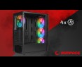 Rampage PLAID V1 Obudowa PC Mid Tower RGB okno hartowane czarna gamingowa Rampage PLAID V1 Obudowa PC Mid Tower RGB okno hartowane czarna gamingowa