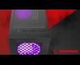 Rampage PLAID V1 Obudowa PC Mid Tower RGB okno hartowane czarna gamingowa Rampage PLAID V1 Obudowa PC Mid Tower RGB okno hartowane czarna gamingowa
