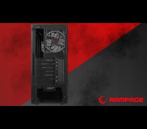 Rampage PLAID V1 Obudowa PC Mid Tower RGB okno hartowane czarna gamingowa