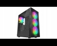 Rampage PLAID V1 Obudowa PC Mid Tower RGB okno hartowane czarna gamingowa Rampage PLAID V1 Obudowa PC Mid Tower RGB okno hartowane czarna gamingowa