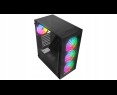 Rampage PLAID V1 Obudowa PC Mid Tower RGB okno hartowane czarna gamingowa Rampage PLAID V1 Obudowa PC Mid Tower RGB okno hartowane czarna gamingowa
