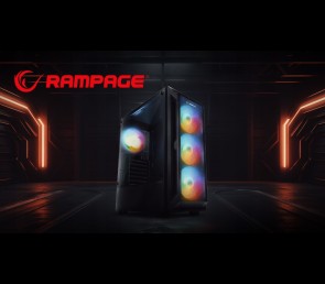 Rampage SHIVA Obudowa PC hartowane szkło 4x 120mm Rainbow czarna