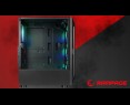 Rampage SHIVA Obudowa PC hartowane szkło 4x 120mm Rainbow czarna Rampage SHIVA Obudowa PC hartowane szkło 4x 120mm Rainbow czarna