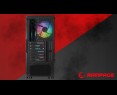 Rampage SHIVA Obudowa PC hartowane szkło 4x 120mm Rainbow czarna Rampage SHIVA Obudowa PC hartowane szkło 4x 120mm Rainbow czarna